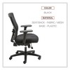 Alera Alera Envy Series Mesh Mid-Back Multifunction Chair, Supports Up to 250 lb, 17" to 21.5" Seat Height, Black - 3 of 4