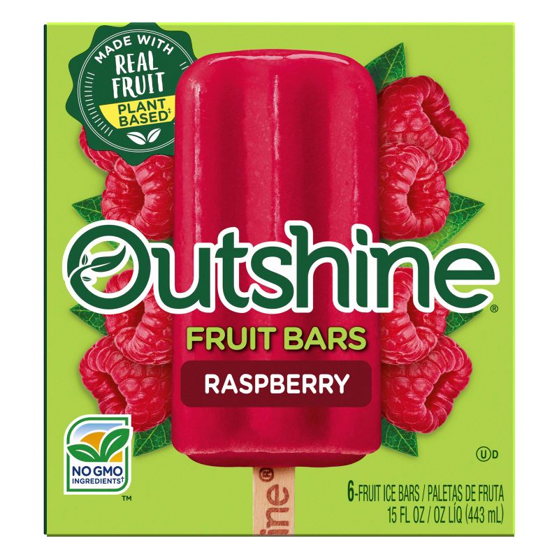 Outshine Raspberry Fruit Frozen Bar - 6ct, 1 of 13