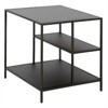 Black Bronze Side Table with Metal Shelves - Henn&Hart - 3 of 4