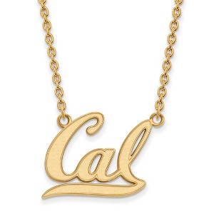 Black Bow Jewelry 10k Yellow Gold California Berkeley Golden Bears NCAA Necklace 18 Inch - 1 of 3