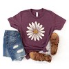 The Juniper Shop White Daisy Youth Short Sleeve Tee - XL - Plum - 3 of 4