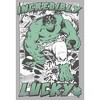 Men's Marvel Hulk St. Patrick's Day Comic Incredibly Lucky Pull Over Hoodie - 2 of 4