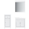 vidaXL Bathroom Furniture Set 3 Piece, Bathroom Cabinet with Storage - 2 of 4