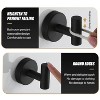 LunaLulinlk 2 Pack Towel Hooks, Matte Black SUS304 Stainless Steel Coat Robe Clothes Hook Modern Wall Hook Holder Black - 2 of 4