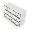 Gulches Modern White 10-Drawer Dresser - Wide Chest, Golden Handles, Ample Storage, Sturdy & Safe, Easy to Assemble - 4 of 4