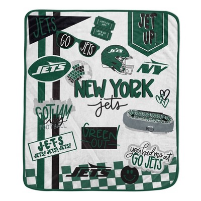 NFL New York Jets Native Fan Royal Plush Blanket