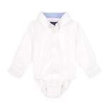 Andy & Evan Infant White Poplin Button Down Shirt, Size 9/12
