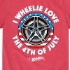 Boys' - Hot Wheels - I Wheelie Love 4th of July Short Sleeve Graphic T-Shirt - 2 of 4