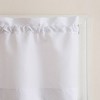 Martine Microfiber Semi Sheer Rod Pocket Kitchen Curtain Valance and Tiers Set - No. 918 - 2 of 4