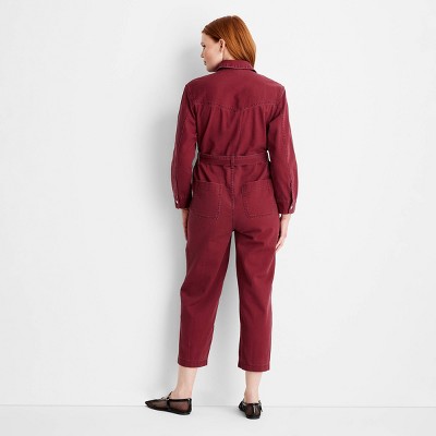 Women's Long Sleeve Zipper Jumpsuit - Future Collective
