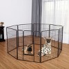 Tangkula 40" 8 Metal Panel Heavy Duty Pet Playpen Dog Exercise Pen Cat Fence Safety Gate - 2 of 4