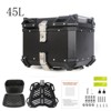 45L Aluminum Motorcycle Top Box – Lockable Waterproof Storage Case for Helmets & Gear (1-Piece, Anti-Theft) - 2 of 4