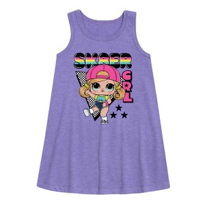 Girls' - LOL Surprise! - SK8ER GRL Graphic Sleeveless Aline Dress - 1 of 3