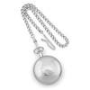 Black Bow Jewelry Charles Hubert Chrome-finish White Dial 48mm Pocket Watch - 4 of 4