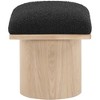 Meridian Furniture,Pavilion Black Boucle Fabric Bench/Stool - 3 of 4