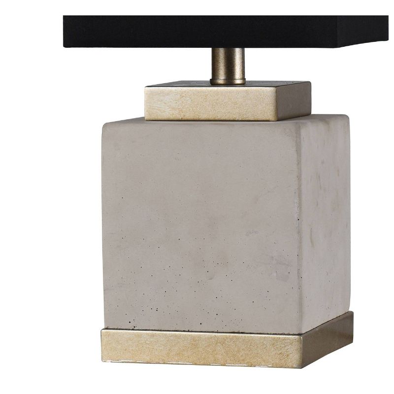 Natasha Table Lamp Soft Brass Natural Cement Black - StyleCraft, 4 of 13