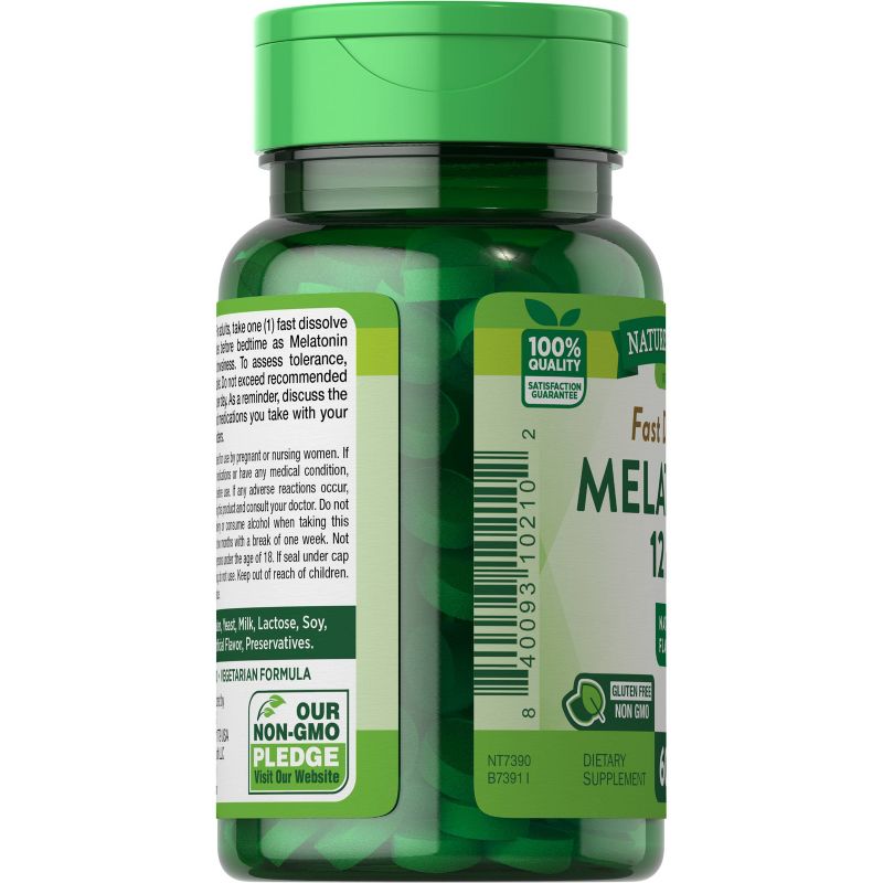 Nature's Truth Melatonin Fast Dissolve Tablets - Berry - 60ct, 5 of 6