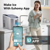 EUHOMY 26 lbs 9 Cubes Smart Countertop Ice Maker, Remote Control Portable Ice Maker with Ice Scoop and Basket - 2 of 4