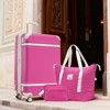 Lyngins 24 Inch 3 PCs Carry on Luggage Sets with Travel Duffel Bag and Toiletry Bag,Suitcases Sets with Spinner Wheels for Family Trips - 2 of 4