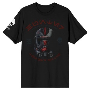 Star Wars The Clone Wars The Bad Batch Crew Neck Short Sleeve Adult Black T-shirt - 1 of 4