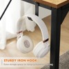 Infurnic Desks Computer Desk with Storage Bag, Modern Home Office Desk, Gaming Desk with Headphone Hook for Study Work Small Spaces, Black, - 4 of 4