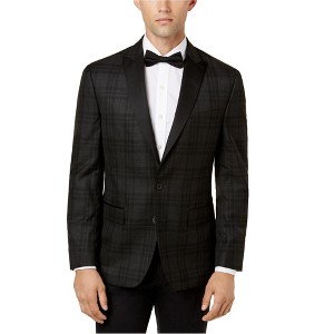 Ryan Seacrest Mens Tartan Two Button Blazer Jacket - 1 of 1