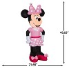 Gemmy Airblown Inflatable Minnie w/Party Hat Disney, 4 ft Tall, Pink - 3 of 4