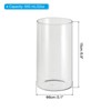 Unique Bargains High Borosilicate Glass Wear Resistant Clear Cylinder Vase - 2 of 4
