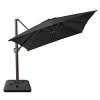 Crestlive Products 10'x 13' Patio cantilever Umbrella with Base Set High-strength Aluminum Pole with 360°Rotation 5 Heights Adjustable - 2 of 4
