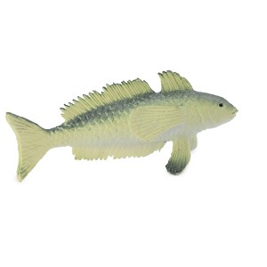 Collectible Wildlife Gifts | Gulf Kingfish, Whiting, Saltwater Fish, Texas, Rubber Fish, Hand Painted, Model,  Toy, Gift,   2 1/2" F1126 B163 - 1 of 4