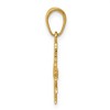 Black Bow Jewelry 14k Yellow Gold Small Cheerleader Pendant - 2 of 4