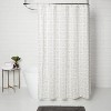 Shapes Shower Curtain White - Threshold™ - image 3 of 4