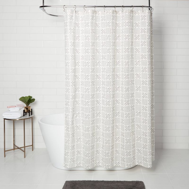 Shapes Shower Curtain White - Threshold&#8482;, 3 of 11