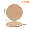 Unique Bargains Durable Sturdy Absorbent Flexible Coasters Brown - 2 of 4