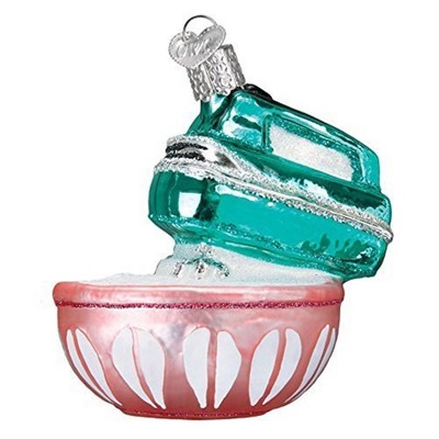 Old World Christmas Glass Blown Ornament for Christmas Tree, Hand Mixer