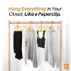 Kangaroo Hangers 10pk Original Clothes Hangers Orange - 3 of 4