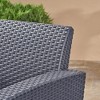 SKRAN Outdoor Faux Wicker Club Chairs with Waterproof Cushions for Backyard Porch Garden Poolside Balcony - 4 of 4