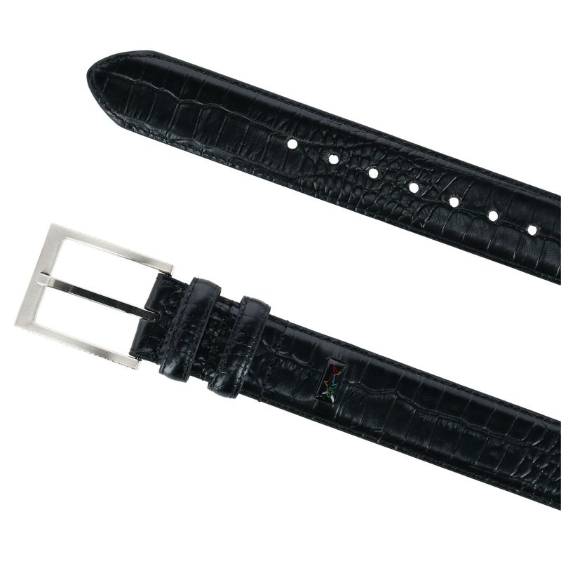 Greg Norman Men's Croco Print Leather Belt, 2 of 3