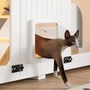 Gulches Elegant Cat Retreat - Spacious Litter Box Enclosure with Interactive Features - 4 of 4