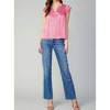 Women's Posey Flutter Sleeveless Blouse - current air - 4 of 4