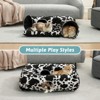 Cozy Kiss Foldable Plush Cat Tunnel Bed with Toys, Convertible Donut Tunnel with Washable Cushion & Anti-Slip Mat - 2 of 4
