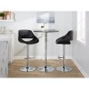 Sapphtopaz Round Dining Table Modern Bistro Adjustable Bar Table  Kitchen Table for Dining Room, Small Spaces - 2 of 4