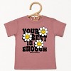 The Juniper Shop SmileyWorld Your Best Is Enough Floral Toddler Short Sleeve Tee - 2 of 4