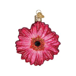 Old World Christmas Glass Blown Ornament for Tree, Gerbera Daisy - 1 of 3