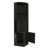Chery Life Corner Bar Cabinet With Glass Rack, Double Door Cabinet, Eight Built-In Wine Rack - 3 of 4