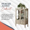 Kings Brand Furniture - Versailles Curio Storage Cabinet (Cherry) - 4 of 4