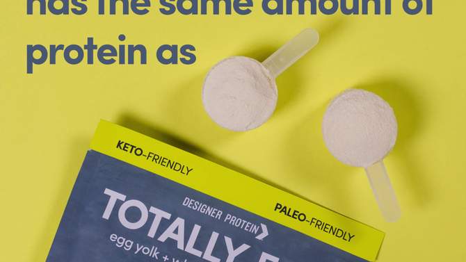 Designer Protein Egg Paleo and Keto Friendly Egg White &#38; Yolk Protein Powder - Dutch Chocolate - 12.4oz, 2 of 6, play video