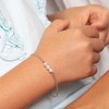 Girl's Freshwater Pearl & Link Bracelet Sterling Silver - In Season Jewelry - 3 of 4