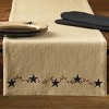 Park Designs Burlap Star Table Runner 36"L - 2 of 3