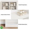 6-Tier 74.5" Tall Bookshelf with Double Storage Extra Large Bookshelf Double Wide Bookshelves w/ 12 Cubbies - 4 of 4